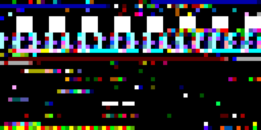 Expanding from 6 bit samples to 8 bit samples, where four memory values map to each unique Master System palette color