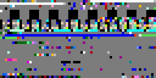 Lossy byte level mapping where four unique memory values map to each of the 64 palette colors
